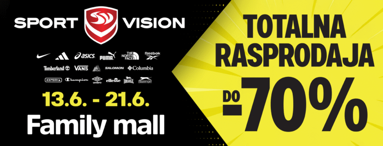 Događaji 297 Velika SPORT VISION OUTLET rasprodaja u Family mallu traje od 13. do 21. lipnja