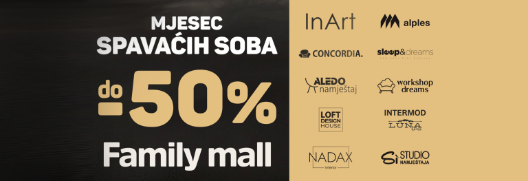 Naslovnica 8 Mjesec spavaćih soba do -50% u Family mallu