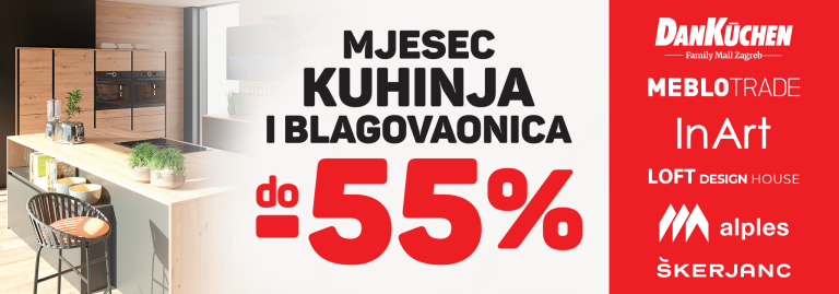 Mjesec kuhinja i blagovaonica do -55% u Family mallu